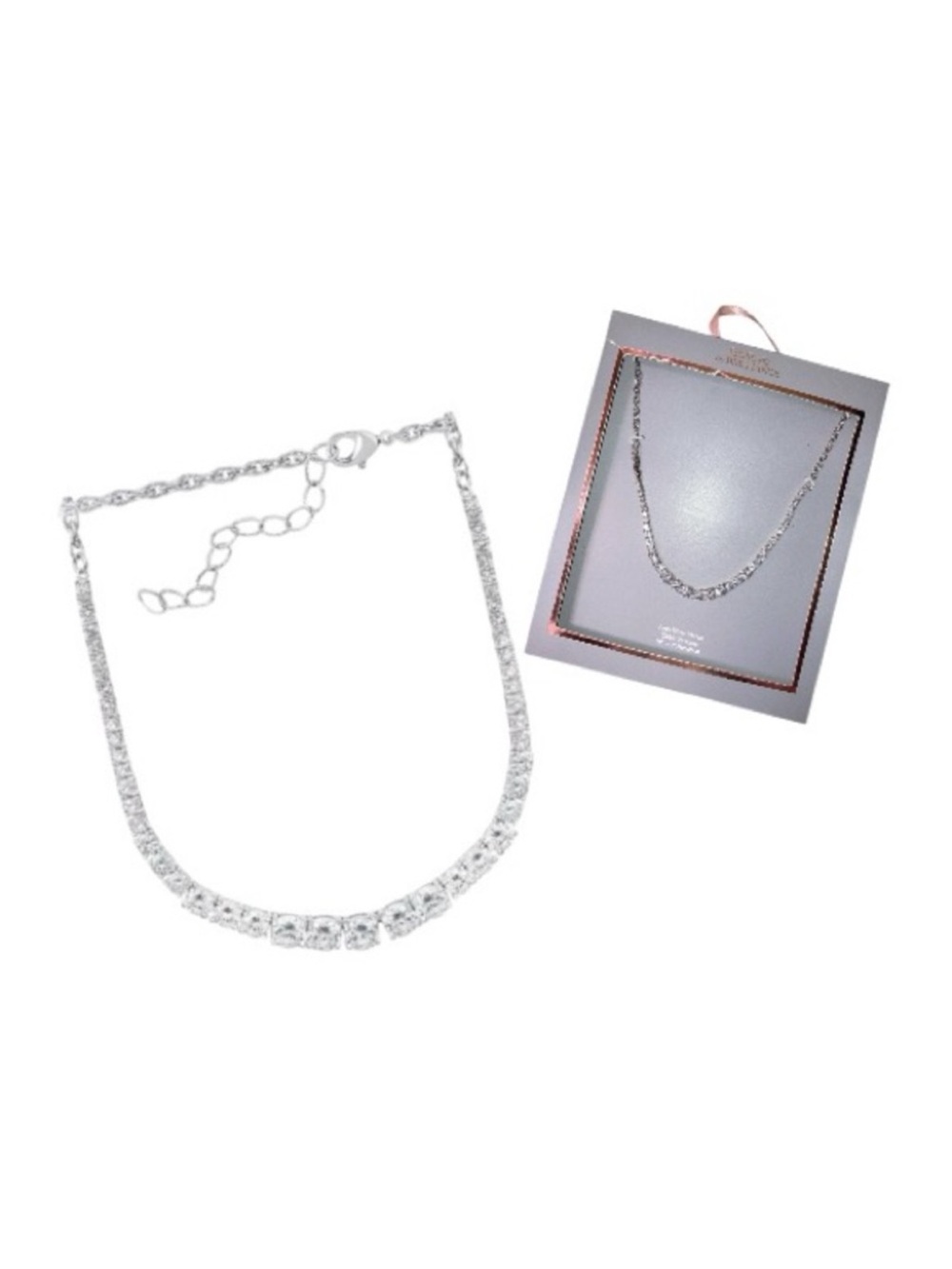 Believe By Brilliance Fine Silver Plated Cubic Zirconia Necklace